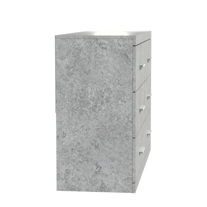 Galano Hamsper 6-Drawer Dresser (31.7 in. × 46.5 in. × 16.3 in.) in Dusty Gray Oak, Knotty Oak, Dark Gray Oak, Concrete Gray, 5 of 15