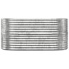 vidaXL Stainless Steel Planter - Silver Rectangular Garden Container 19.3"x18.5"x18.1" for Outdoor/Indoor, Balcony, and Patio Decor - 3 of 4