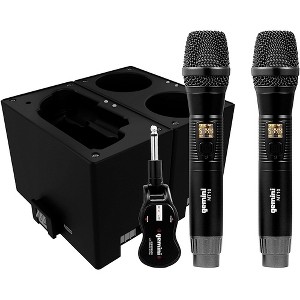 Gemini UHF Dual Wireless Microphone System With Charging Docks for Transmitter & Microphone Batteries - 1 of 1