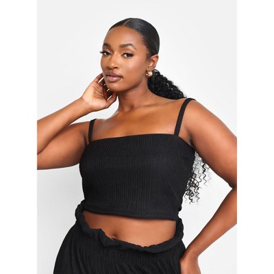 Rebdolls Women's Janine Textured Crop Top
