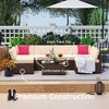 Nestl 7 Piece Outdoor Patio Furniture Set, Wicker Patio Furniture Set with Cushions - 4 of 4