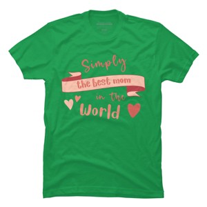 Men's Design By Humans Mother's Day Simply the Best Mom Banner By BoogieCreates T-Shirt - 1 of 2