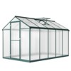 Heavy Duty Greenhouse for Outdoors with Doors and Adjustable Roof Vent Windows, Walk-in Large Sunhouse for Backyard Gardening - 3 of 4