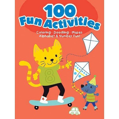 100 Fun Activities--Red - by  Dover Publications (Paperback)