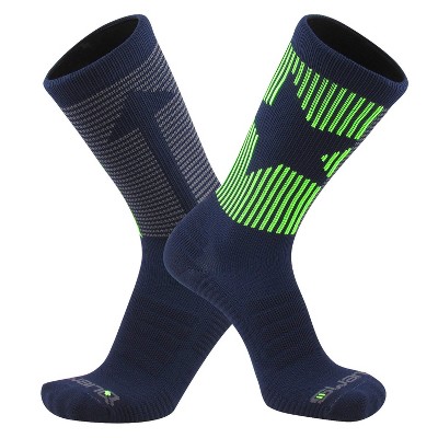 Swanq Asunder Rising Star Premium Seattle Seahawks Crew Socks