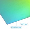 Unique Bargains Metallic Iridescent Mirror Paper Foil Board Reflective Holographic Cardstock 10 Pcs - 3 of 4