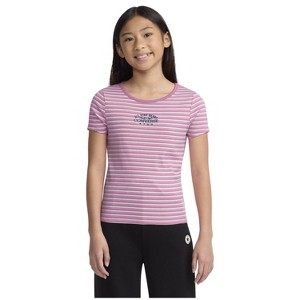Converse® Girls' Short Sleeve Striped T-Shirt - 1 of 3