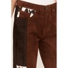 Women's High Rise Suede Patchwork Straight Cropped Jeans - Rock & Roll Denim - 3 of 4