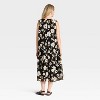 Flutter Short Sleeve Drop Waist Maxi Maternity Dress - Isabel Maternity by Ingrid & Isabel™ Black/Cream Floral - 2 of 3