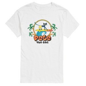 Men's - Pete the Cat - Retro Surf Short Sleeve Graphic T-Shirt - 1 of 4