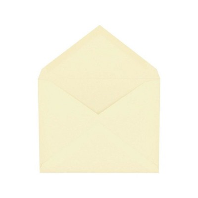 Staples Gummed Invitation Envelope 5 3/4" x 4 3/8" Ivory 250/Box (50168T)