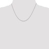 Black Bow Jewelry 1.3mm Sterling Silver Open Elongated Solid Box Chain Necklace - 2 of 4