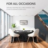 RCZ Décor Elegant Square Table Cloth - Made With Fine Crushed-Velvet Material, Beautiful Black Tablecloth With Durable Seams - 4 of 4
