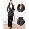Allegra K Women's Winter Overcoat Notch Lapel Double Breasted Coats - 2 of 4