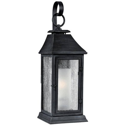 Feiss Shepherd 19" High Weathered Zinc Outdoor Wall Light