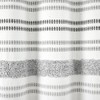 72"x72" Modern Tufted Striped Woven Yarn Dyed Eco Friendly Recycled Cotton Shower Curtain Gray - Lush Décor: Bathroom Accent - 3 of 4