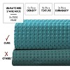 LunaLulinlk Waffle Weave Heavy Duty Fabric Shower Curtain - 2 of 4