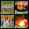 El Fuego Portable Smokeless Fire Pit with 8-Hour Starter Wax Fuel for Interval Burning – Wood Pattern - 3 of 4