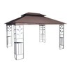 Ridstar 157.48 in. W Outdoor Patio Canopy Tent with Ventilated Double Roof & Mosquito Net for Lawns & Gardens-Brown - 2 of 4