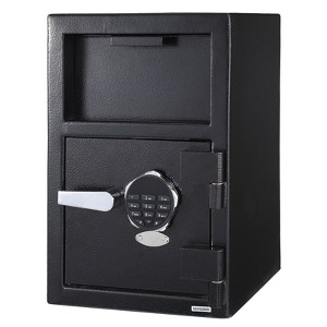Coin Slot Safe, Heavy-Duty Cabinet Safe with Numeric Keypad and 2 Emergency Keys, Anti-Phishing Safe for Storing Valuables and Important Documents - 1 of 4