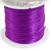 Unique Bargains 29.5 Ft 9M Elastic Stretchy Crystal String Beading Thread Spool Purple - 2 of 4