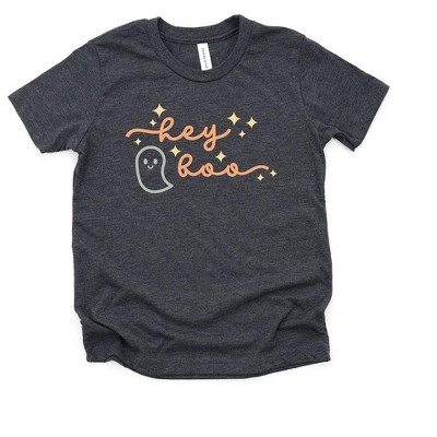 The Juniper Shop Hey Boo Ghost Kids Kids Short Sleeve Tee