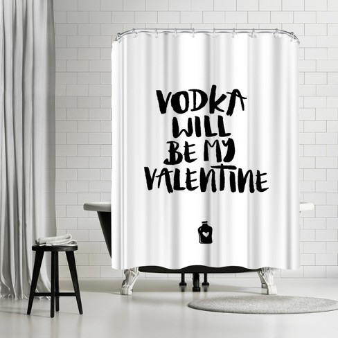 Valentines on sale shower curtain