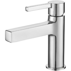 BWE Single Handle Single Hole Modern Bathroom Faucet Bathroom Drip-Free Vanity Sink Faucet - 1 of 4