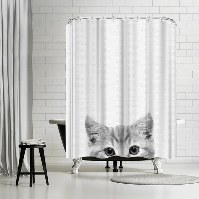 Americanflat Kitty by Nuada 71" x 74" Shower Curtain