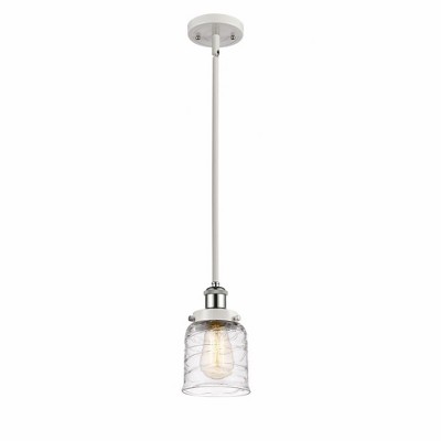Bell - 1 Light Stem Hung Mini Pendant In Industrial Style-10 Inches Tall and 5 Inches Wide
