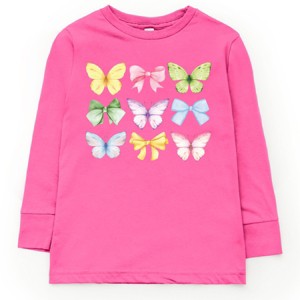 The Juniper Shop Butterflies Coquette Toddler Long Sleeve Tee - 1 of 4