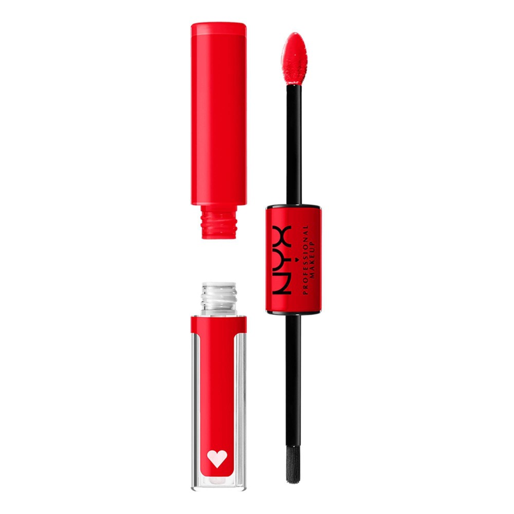 Photos - Lipstick & Lip Gloss NYX Professional Makeup Shine Loud Vegan High Shine Long-Lasting Liquid Lipstick - Rebel In Red - 0.22 fl oz 