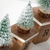 34.75"L Sullivans Christmas Bottle Brush Tree Block Set  Multicolor - image 2 of 4