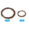 Unique Bargains Metal Door Window Decorations Hoop Rattan Wreaths 4 Pcs - 3 of 4