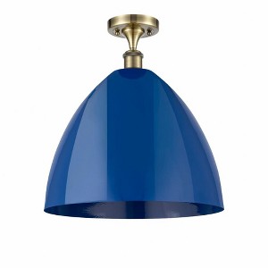 Plymouth Dome - 1 Light Semi-Flush Mount In Industrial Style-18.75 Inches Tall and 16 Inches Wide - 1 of 1