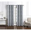 RT Designer Collection Cambridge Jacquard 2 Pack Luxurious Modern Design Curtain Panel 36" x 84" Silver - 2 of 4