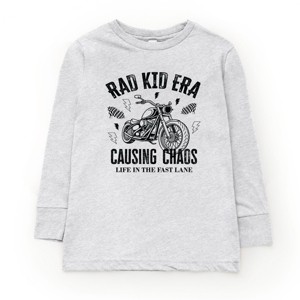 Rad Kid Era Causing Chaos - Toddler Long Sleeve Graphic Tee and Youth Long Sleeve Graphic T-Shirt - 1 of 3