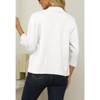 Women's 3/4 Sleeve Open Front Cropped Cardigan Sweater Elegant Shrugs for Women - 4 of 4