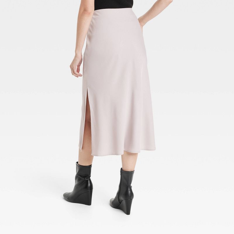 Women's Midi A-Line Slip Skirt - A New Day™, 3 of 11