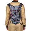 Seven Times Six Ghostbusters Union Suit Adult Jumpsuit Costume One Piece Pajama Sleepwear Brown - 4 of 4