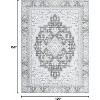 Washable Vintage Area Rug, Low-Pile Non-Slip Foldable Carpet, Soft Indoor Printed Rug for Living Room Dining Room Bedroom - 2 of 4