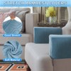 Unique Bargains Diamond Pattern Stretch Soft Jacquard Non Slip Sofa Armrest Covers - 3 of 4