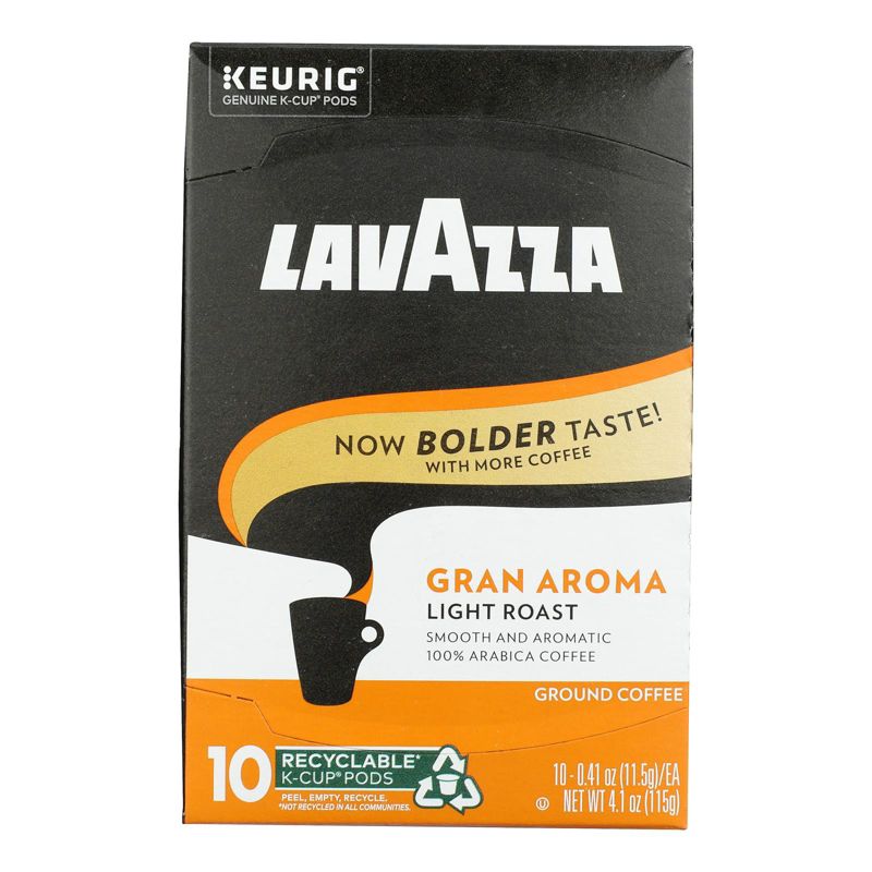 Lavazza Gran Aroma Arabica Ground Coffee K-Cup Pods - Case of 6/10 ct, 2 of 7