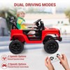 Kids Ride On Truck Car, 12V Battery Powered Ride On Toy for Toddlers, Electric Vehicle with Remote Control, Spring Suspension, LED Lights, Music - 4 of 4