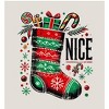 Nice Christmas Stocking Adult Long Sleeve Hoodie - 2 of 2