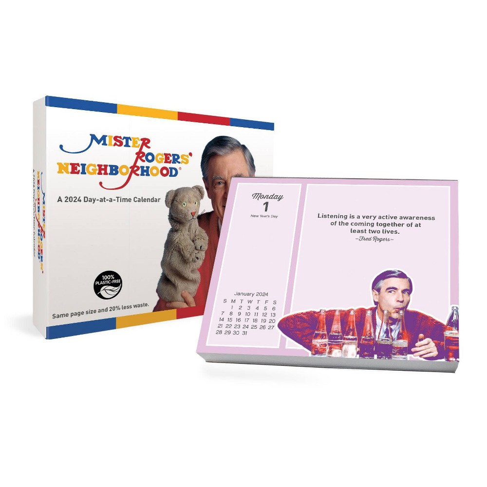 Trends International Inc. 2024 Daily Desk Calendar 4.25"x5" Mister Rogers
