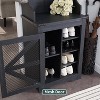 SinCiDo Shoe Racks with Shoe Cubbies & Coat Hooks, Farmhouse Entryway Hutch - 3 of 4