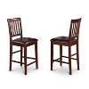 Counter Height Dining Set - 5 Piece Table & Chair Set - Modern Kitchen Dining Room Furniture - 4 of 4