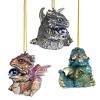 Design Toscano Three Dragon Virtues Gothic Holiday Ornament Set of Three - 4 of 4