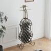 SEVOBAL Racks Unique Cello Shaped Freestanding Rack Space-Efficient Vertical Storage Design for Rooms, Antique brown, 29.33"*6.34"*67.4" - 2 of 4